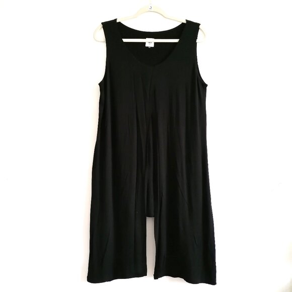 CAbi 3243 Womens Long Line Lagenlook Crossover Asymmetrical Blouse Top Size M - Picture 1 of 7